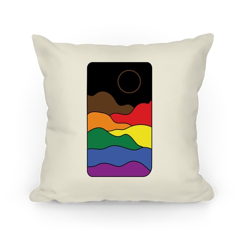 Groovy Pride Flag Landscapes: Pride Flag Pillow