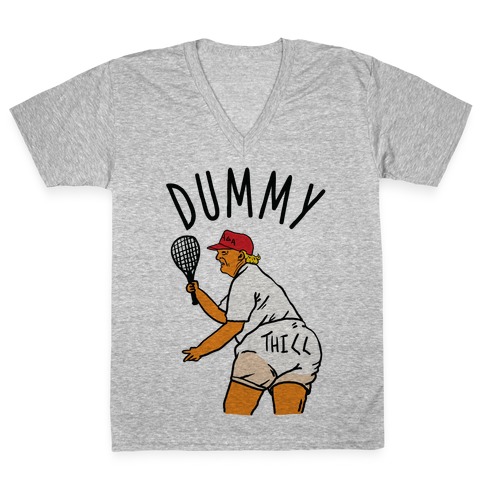 Dummy Thicc Trump V-Neck Tee Shirt