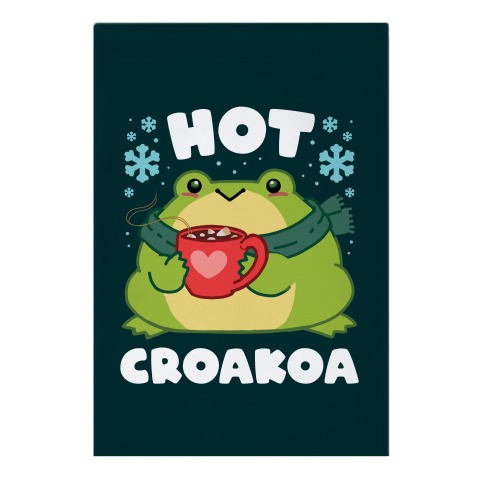 Hot Croakoa Garden Flag