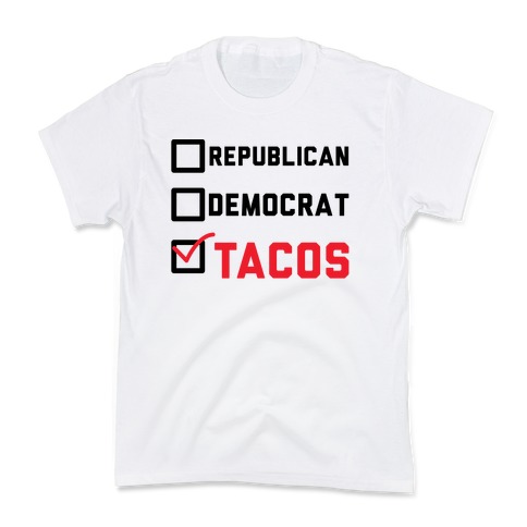 Republican Democrat Tacos Kids T-Shirt