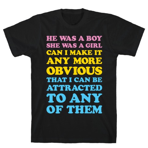 Sk8er Boi Pansexual Parody T-Shirt