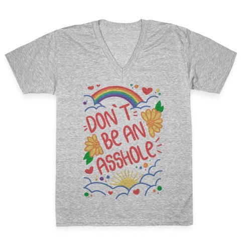 Don't Be An Asshole V-Neck Tee Shirt