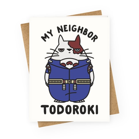 My Neighbor Todoroki Greeting Card