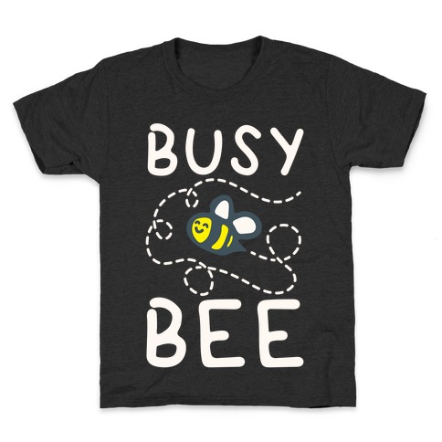 Busy Bee White Print Kids T-Shirt