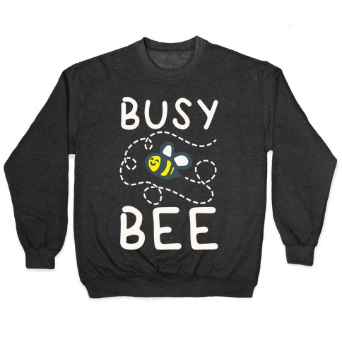Busy Bee White Print Pullover