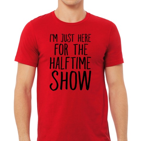 Just Here for The Half Time Show Screen Printed Tee Adult 3XL / Pink