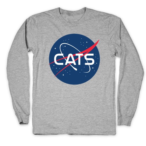 Cats Nasa Parody Long Sleeve T-Shirt