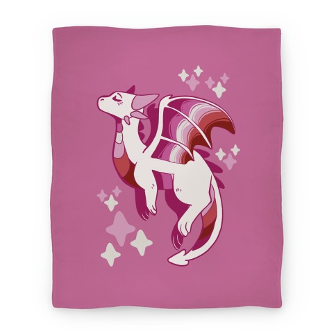 Lesbian Pride Dragon Blanket