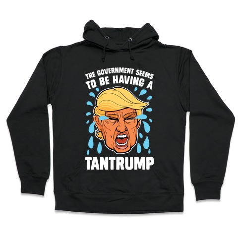 The Government Seems To Be Having A Tantrump Hooded Sweatshirt