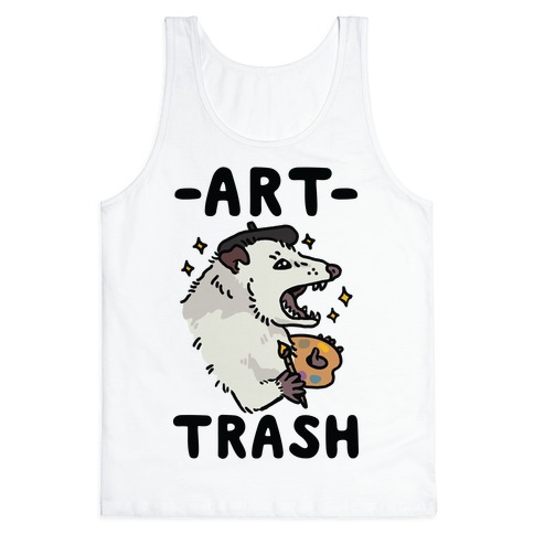 Art Trash Possum Tank Top