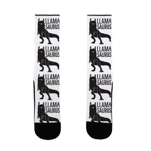 Llamasaurus Sock