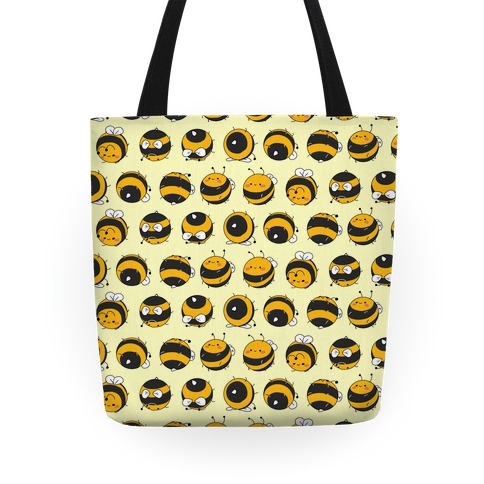 Rolling Bee Pattern Tote