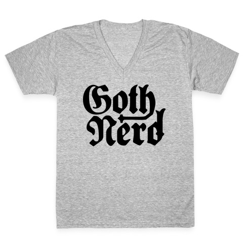 Goth Nerd V-Neck Tee Shirt