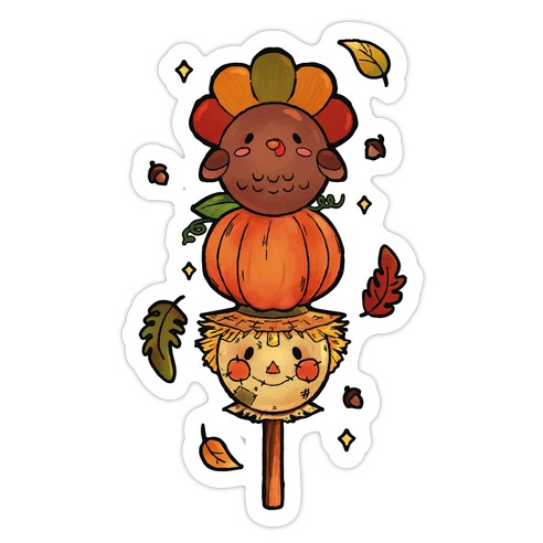 Thanksgiving Dango Die Cut Sticker