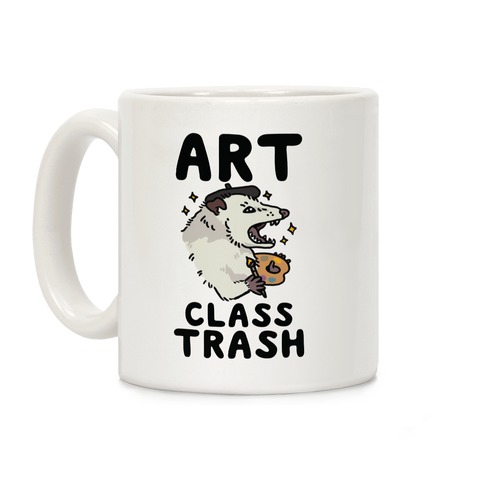 Art Class Trash Opossum Coffee Mug