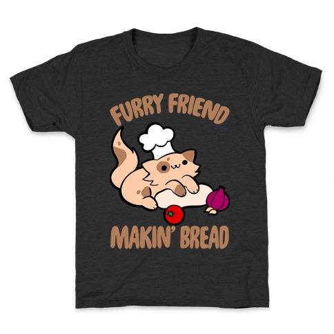 Furry Friend Makin' Bread Kids T-Shirt