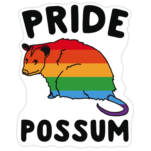 Pride Possum  Die Cut Sticker
