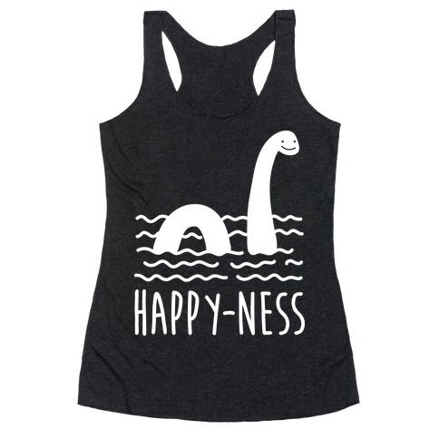 Happy-Ness Loch Ness Monster Racerback Tank Top