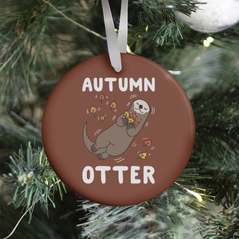 Autumn Otter Ornament