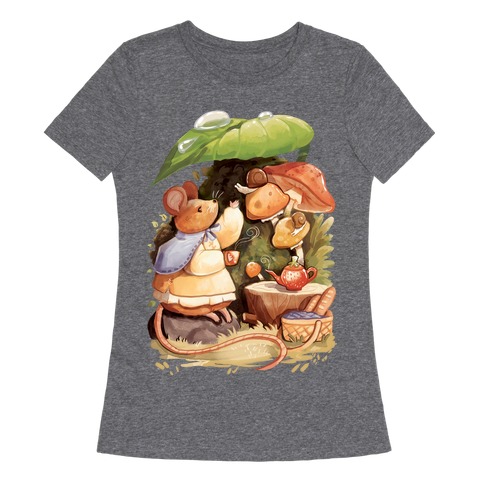 Mouse Tea Time Womens T-Shirt