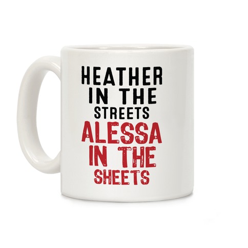 Heather in the Sheets Coffee Mug