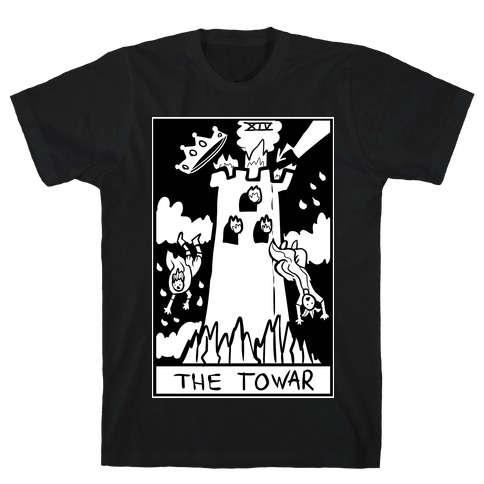 Badly Drawn Tarots: The Tower T-Shirt