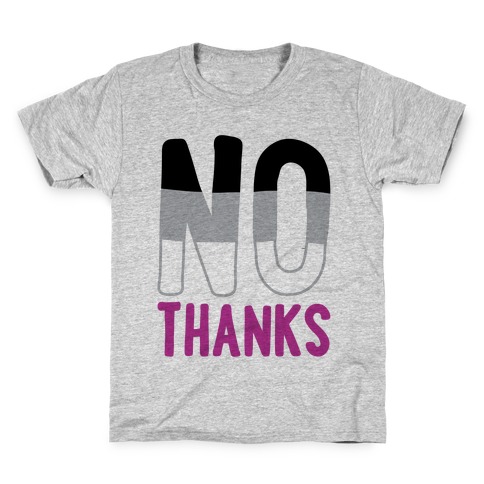 No Thanks Asexual Pride Kids T-Shirt