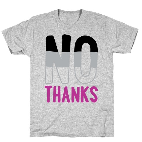 No Thanks Asexual Pride T-Shirt