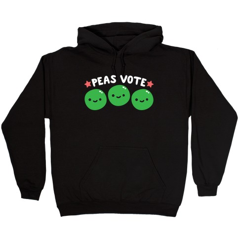 Peas Vote Hooded Sweatshirt