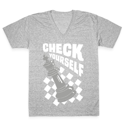 Check Yourself V-Neck Tee Shirt