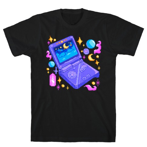 Pixelated Witchy Game Boy T-Shirt