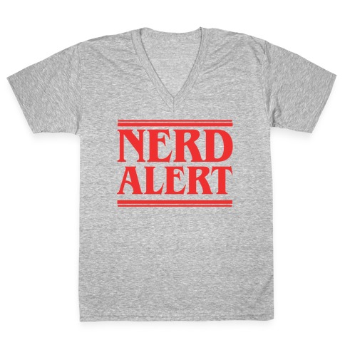 Nerd Alert - Stranger Things V-Neck Tee Shirt