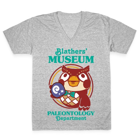 Blathers' Museum Paleontology Department V-Neck Tee Shirt