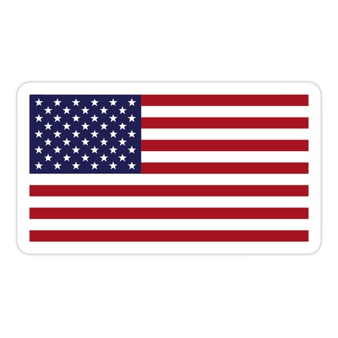 US Flag  Die Cut Sticker