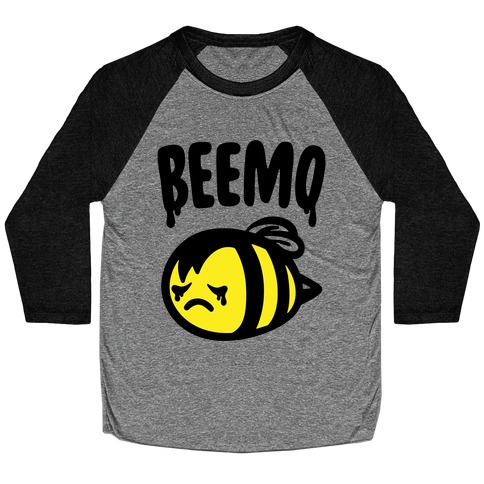 Beemo Emo Bee Parody Baseball Tee
