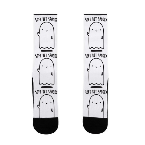 Soft But Spooky Ghost Sock
