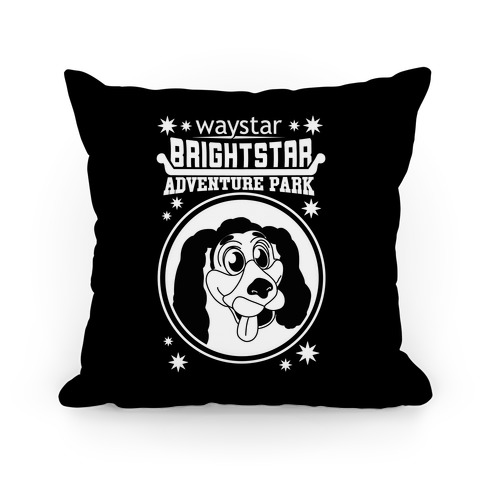 Brightstar Adventure Park Mascot Parody Pillow