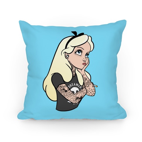 Punk Alice Parody Pillow