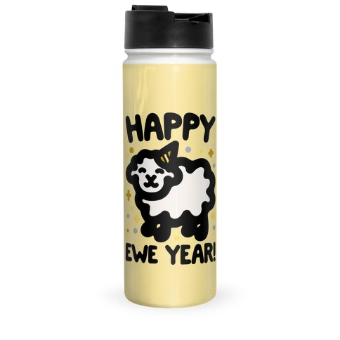 Happy Ewe Year Travel Mug