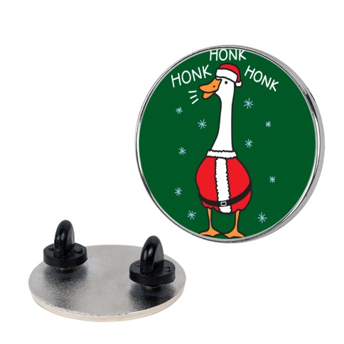 Honk Honk Honk Santa Goose Pin