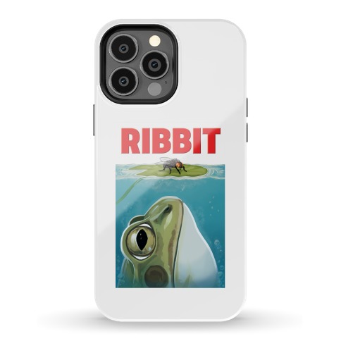 Ribbit Jaws Parody Phone Case