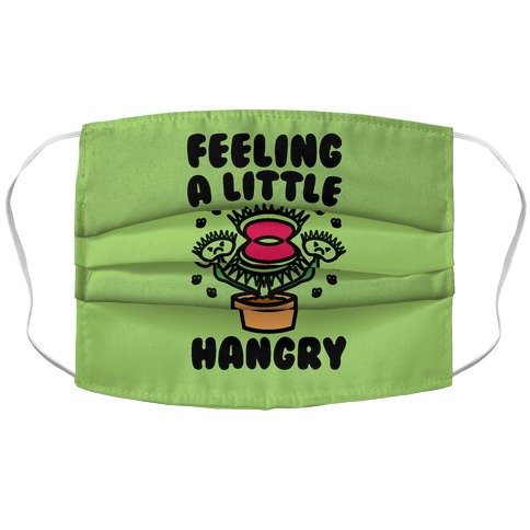 Feeling A Little Hangry Venus Fly Trap Accordion Face Mask