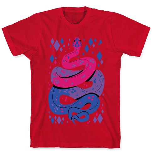 Pride Snakes: bi T-Shirts | LookHUMAN