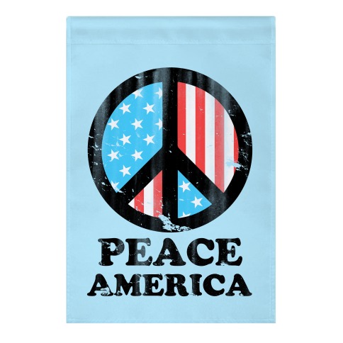 Peace America Garden Flag