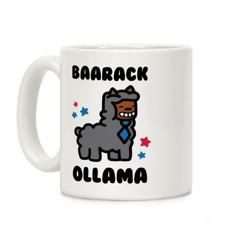 LookHUMAN Make Obama President Again White 11 Ounce Ceramic Coffee Mug