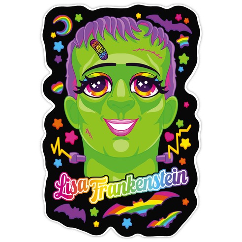 Lisa Frankenstein Parody Die Cut Sticker