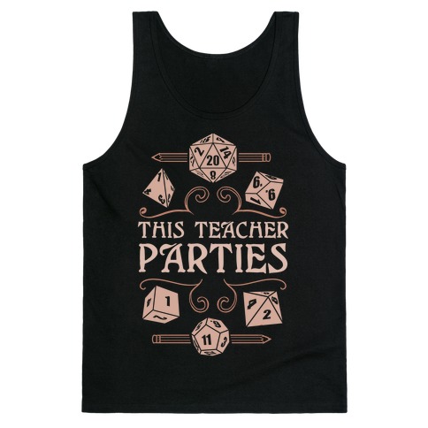 This Teacher Parties Tank Top