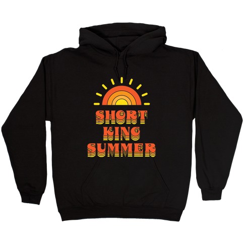 Short King Summer Sunset Hooded Sweatshirt