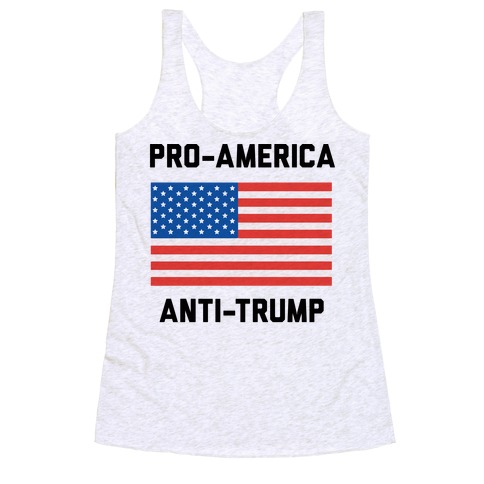 Pro-America Anti-Trump Racerback Tank Top