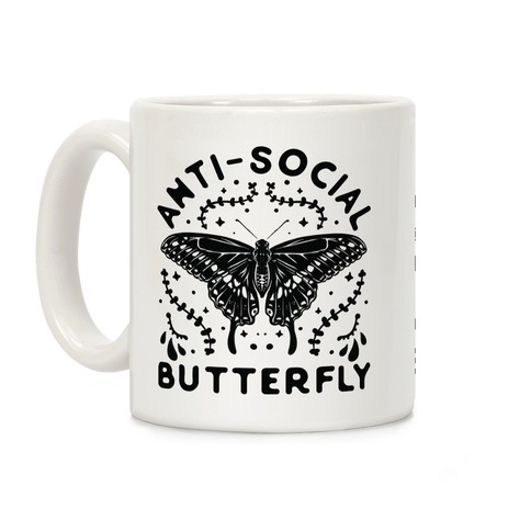 Anti-Social Butterfly Coffee Mug
